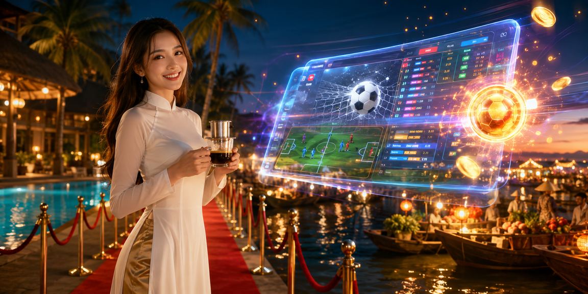 Người dùng tại Mũi Né vừa uống cà phê vừa đặt cược trên ứng dụng mobile
